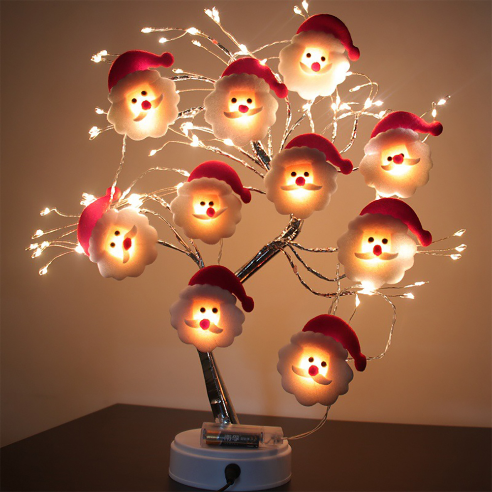 Home Decor Lighting Tree - Christmas LED Garland String Light,Santa Claus,Snowman,LED