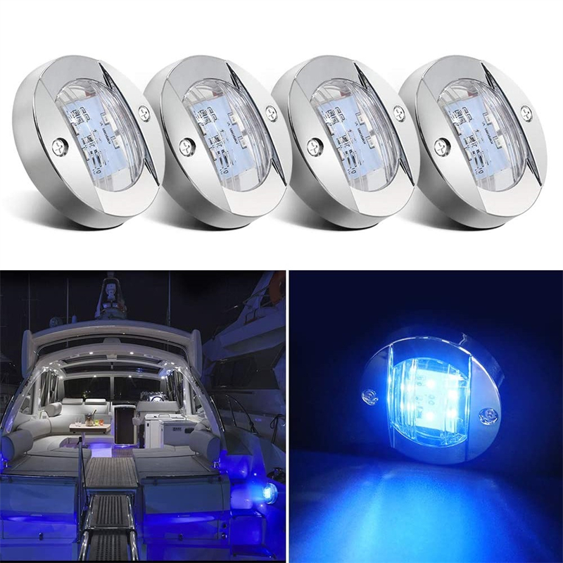 Lighting Interior Decor - 4Pcs 12V LED Marine Boat Interior