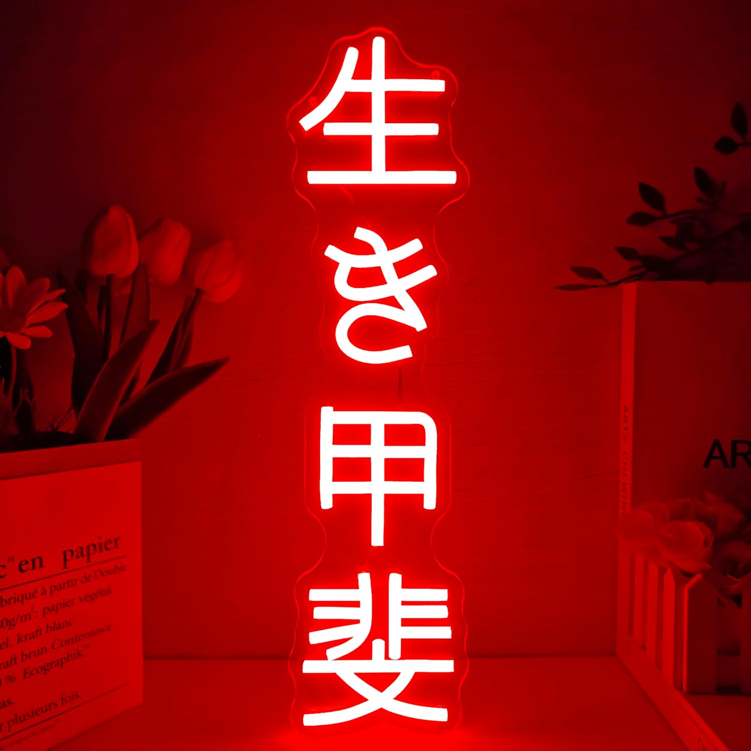 Lighting Decor For Bedroom - Japanese Birthday Ikigai Neon Sign USB