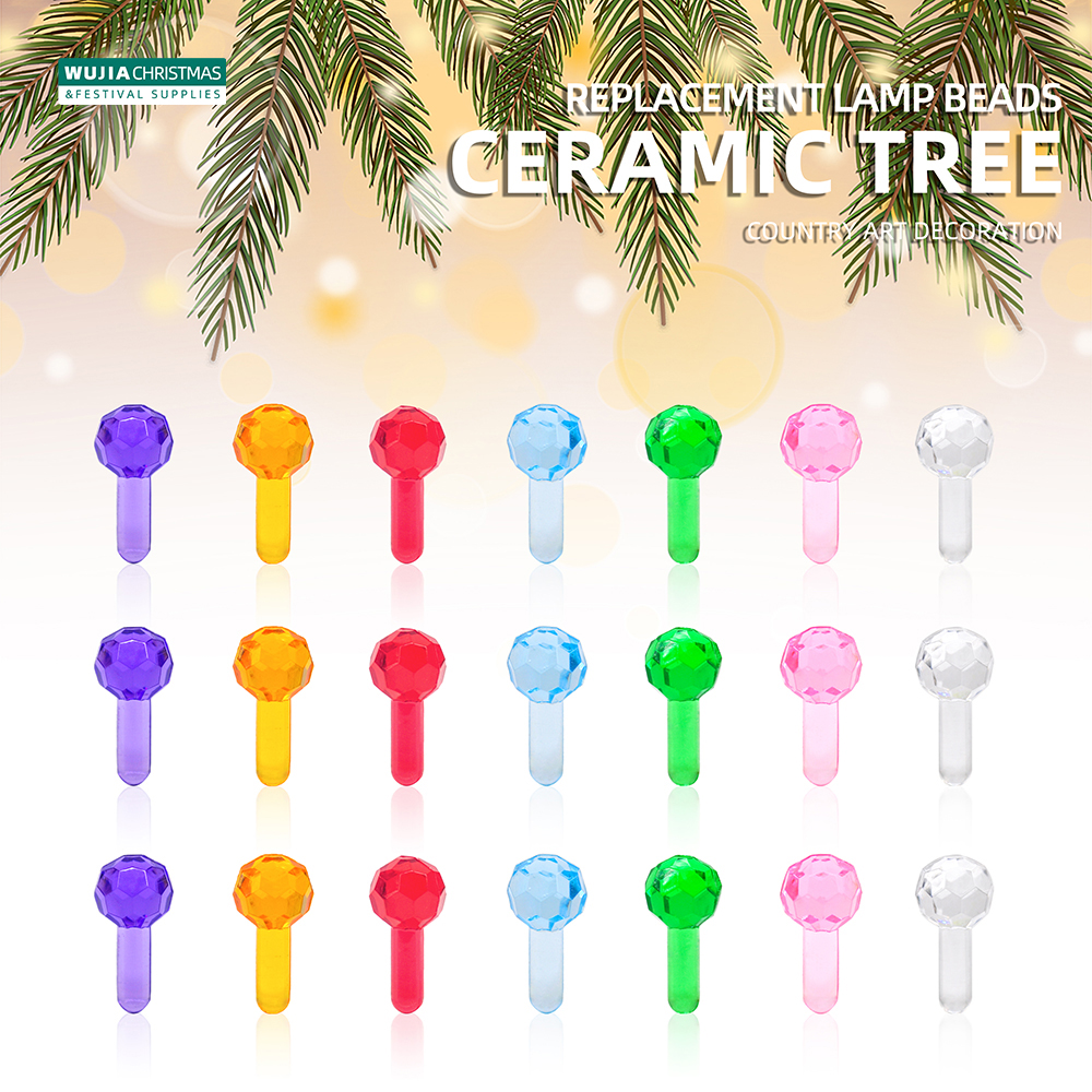 Home Decor Lighting Tree - 100pcs Ceramic Christmas Tree Plastic Faceted