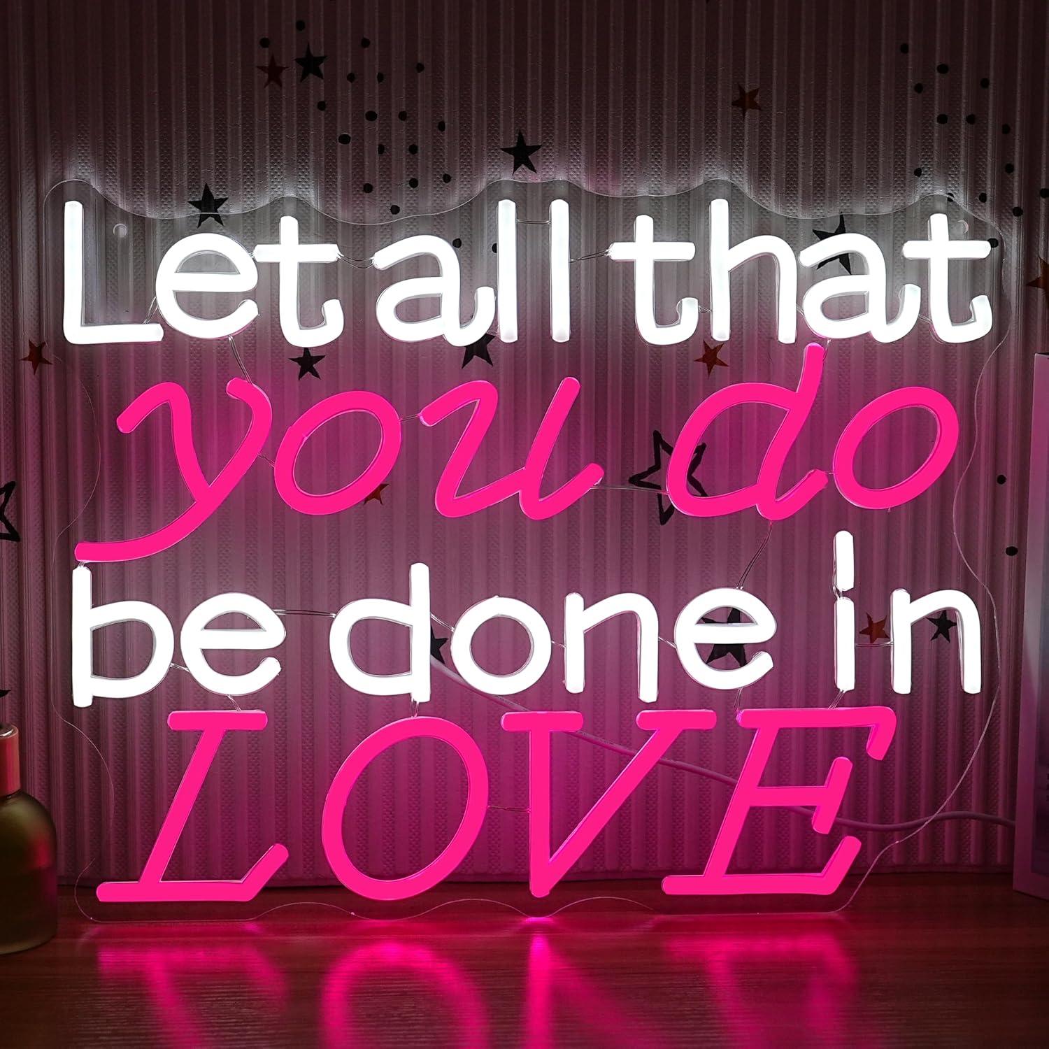 Let All That You Do Be Done In - Lighting Decor Wedding 评论和价格