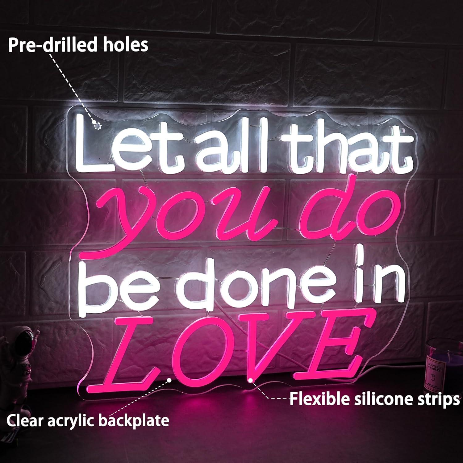 Let All That You Do Be Done In - Lighting Decor Wedding 评论和价格