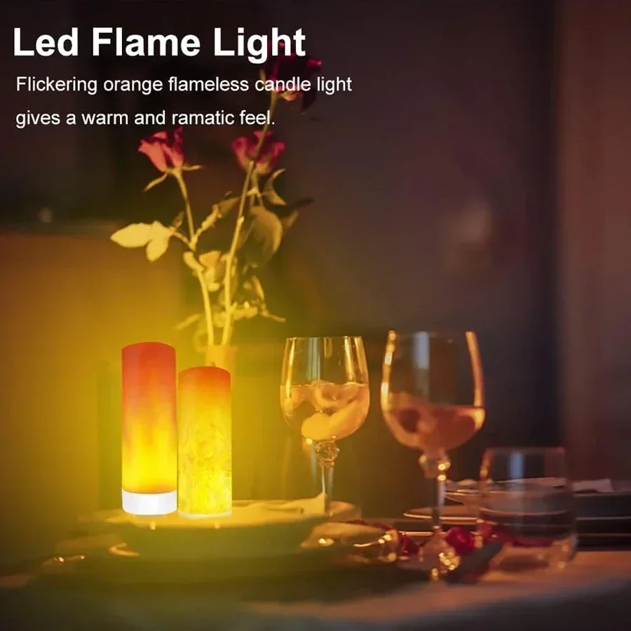 1/2pcs USB LED Flame Effect Li - Lighting Effect Home Decor 评论和价格