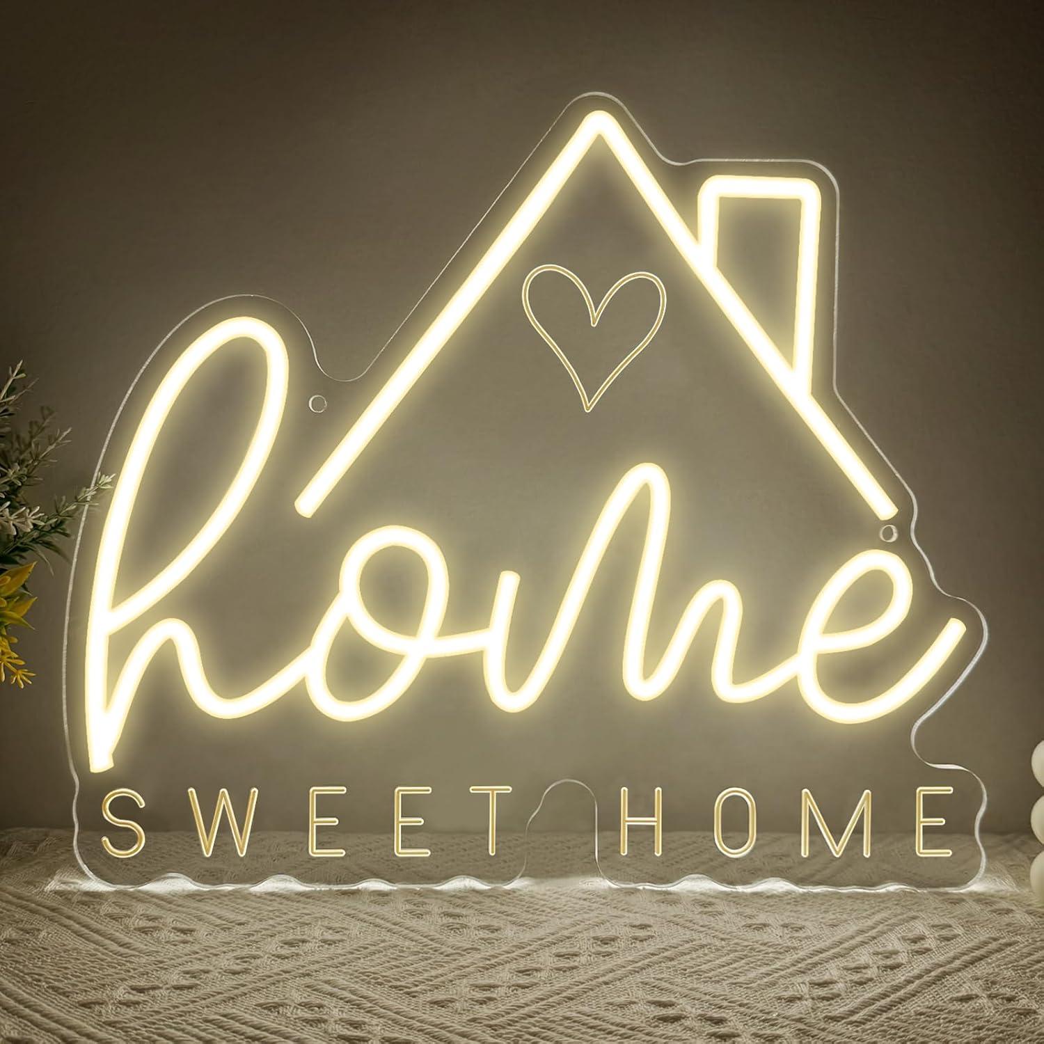 Sweet Home Neon Sign USB Dimma - Home Lighting And Decor 评论和价格