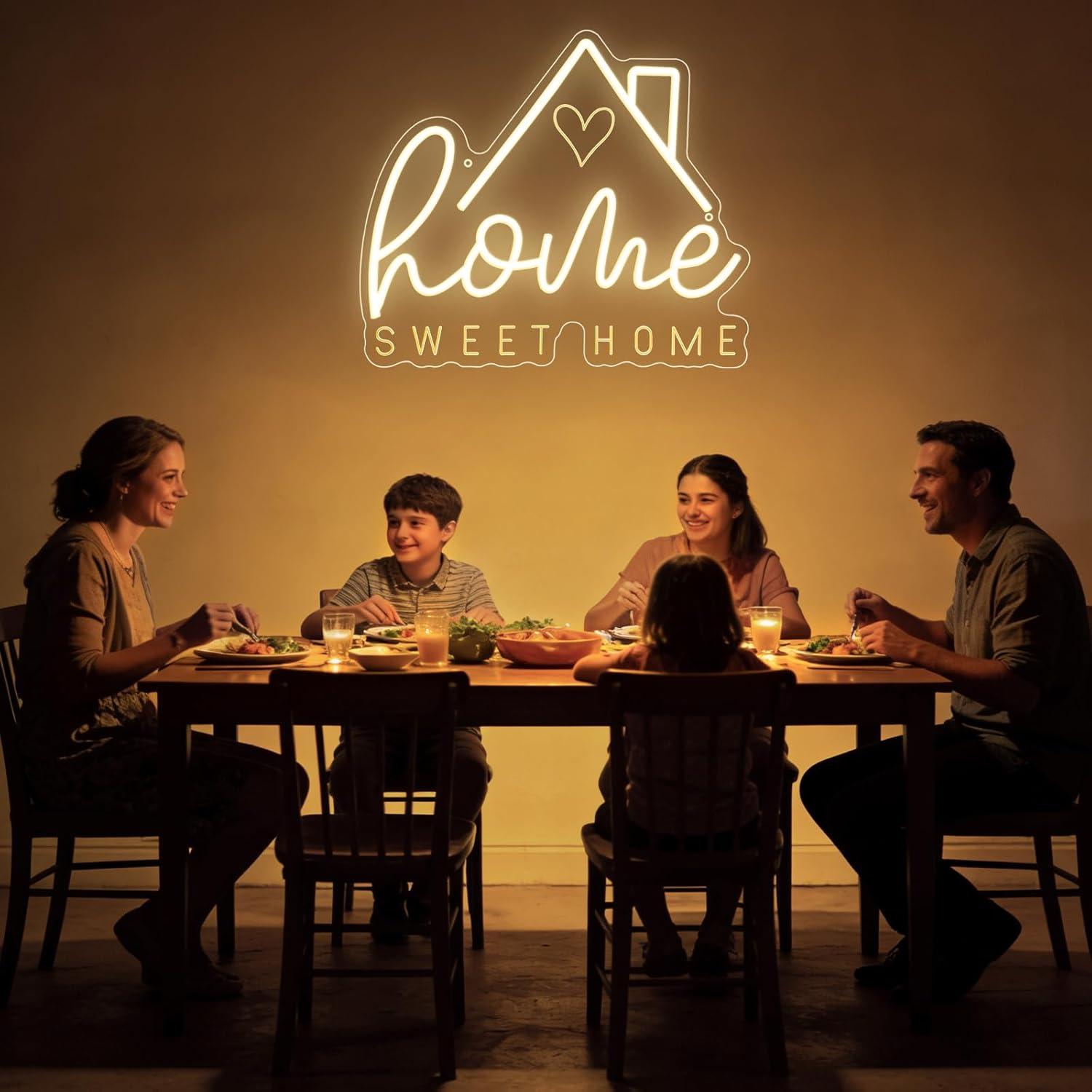 Sweet Home Neon Sign USB Dimma - Home Lighting And Decor 评论和价格