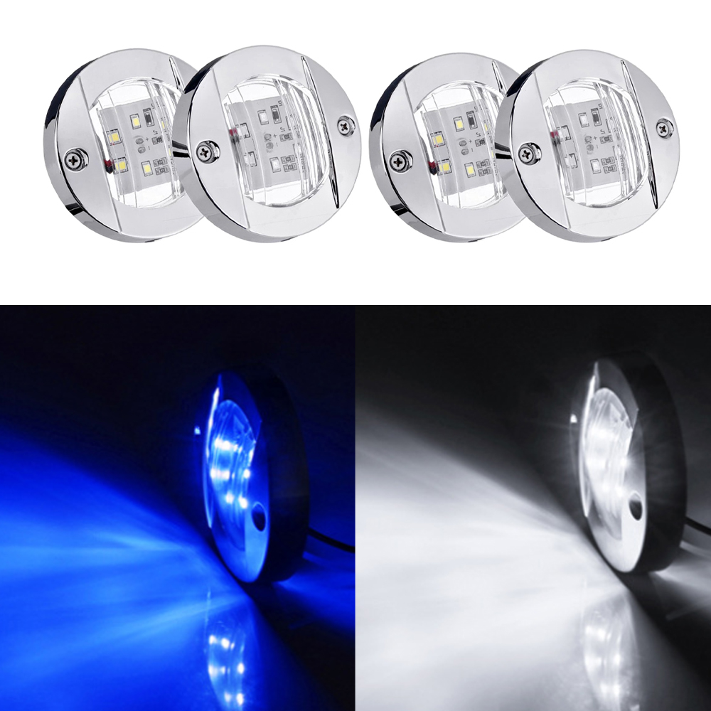 4Pcs 12V LED Marine Boat Inter - Lighting Interior Decor 评论和价格