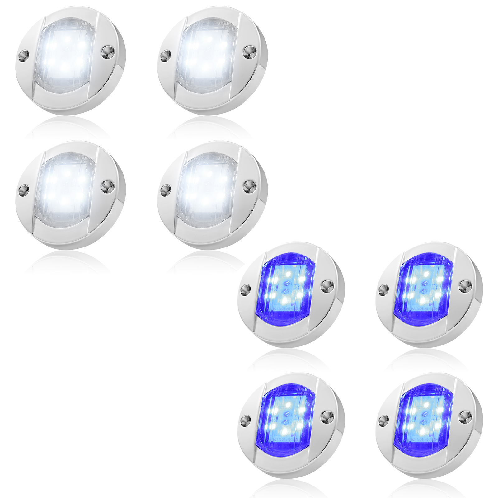 4Pcs 12V LED Marine Boat Inter - Lighting Interior Decor 评论和价格