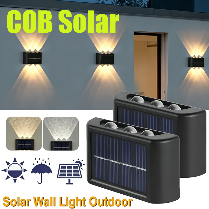 COB Solar Wall Lamp Outdoor Wa - Lighting Decor Outdoor 评论和价格
