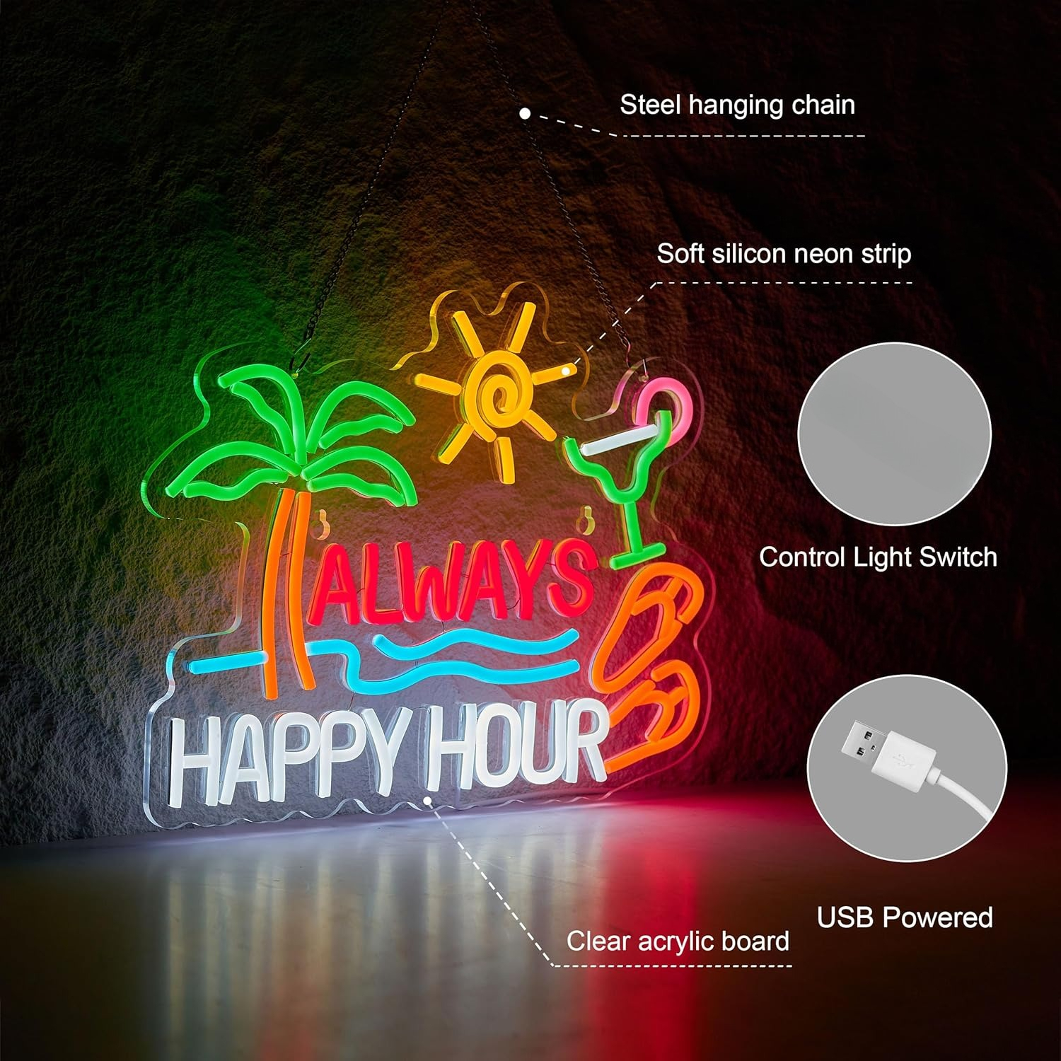 Always Happy Hour Beer Bar Neo - Home Lighting And Decor 评论和价格