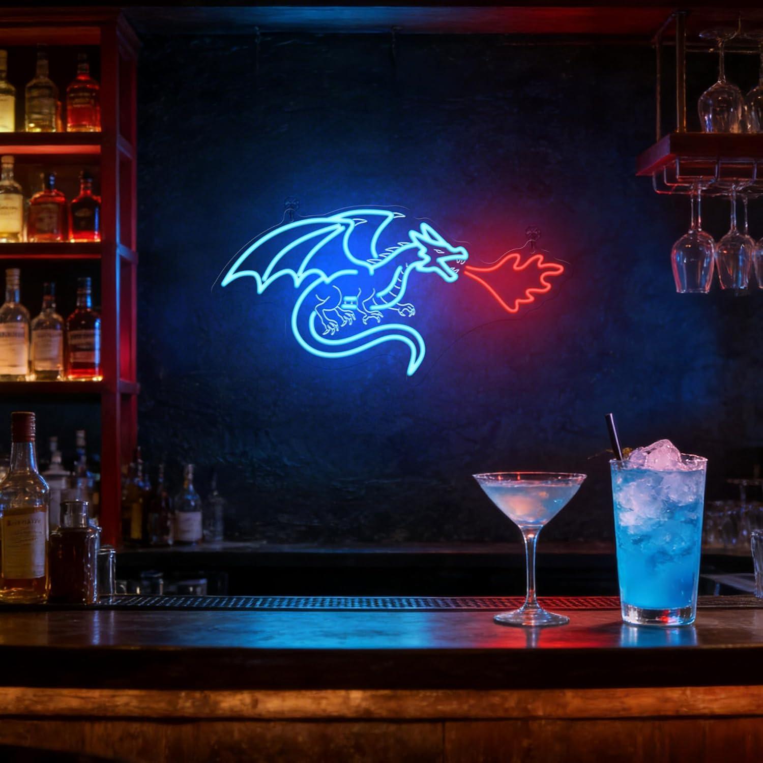 Dragon Neon Sign LED Dimmable  - Home Lighting And Decor 评论和价格