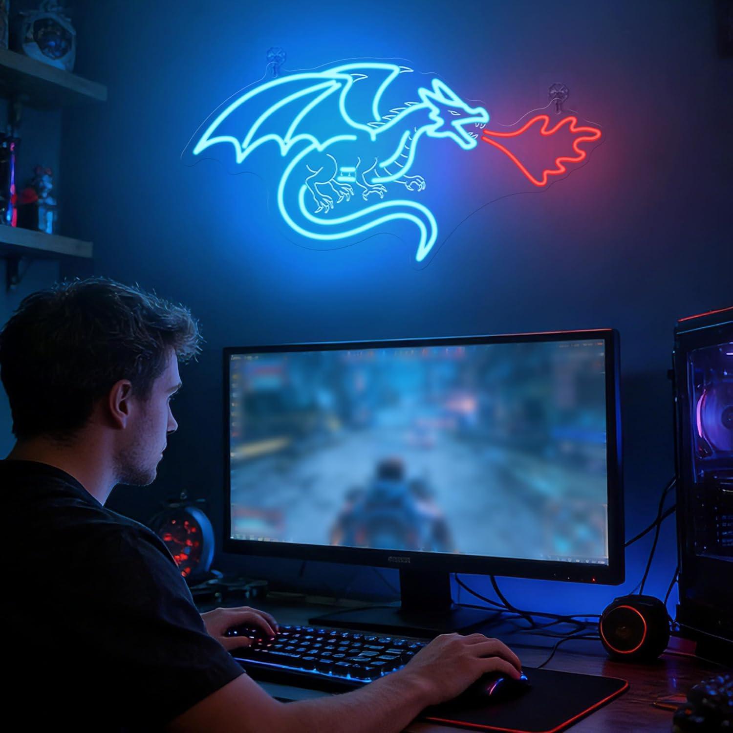 Dragon Neon Sign LED Dimmable  - Home Lighting And Decor 评论和价格