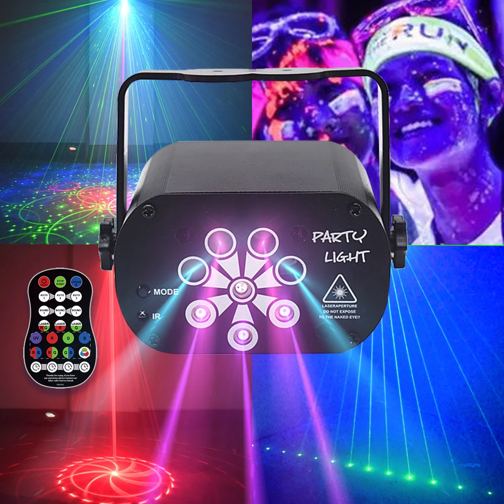60 128 Modes Mini RGB LED Disc - Lighting Effect Home Decor 评论和价格