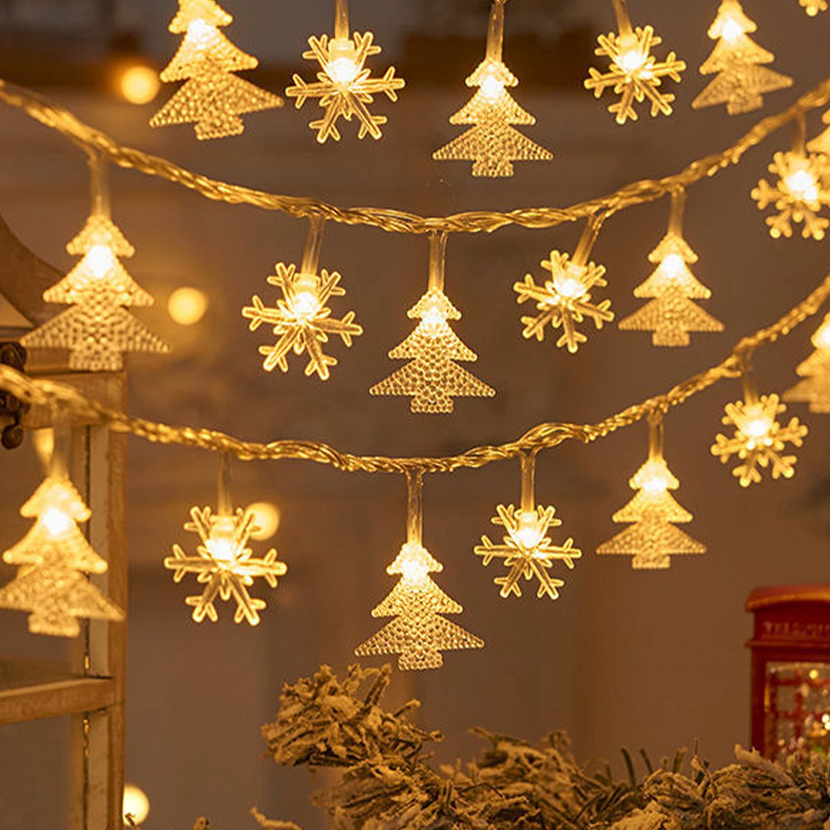 Snowflake Tree LED Light Chris - Home Decor Lighting Tree 评论和价格