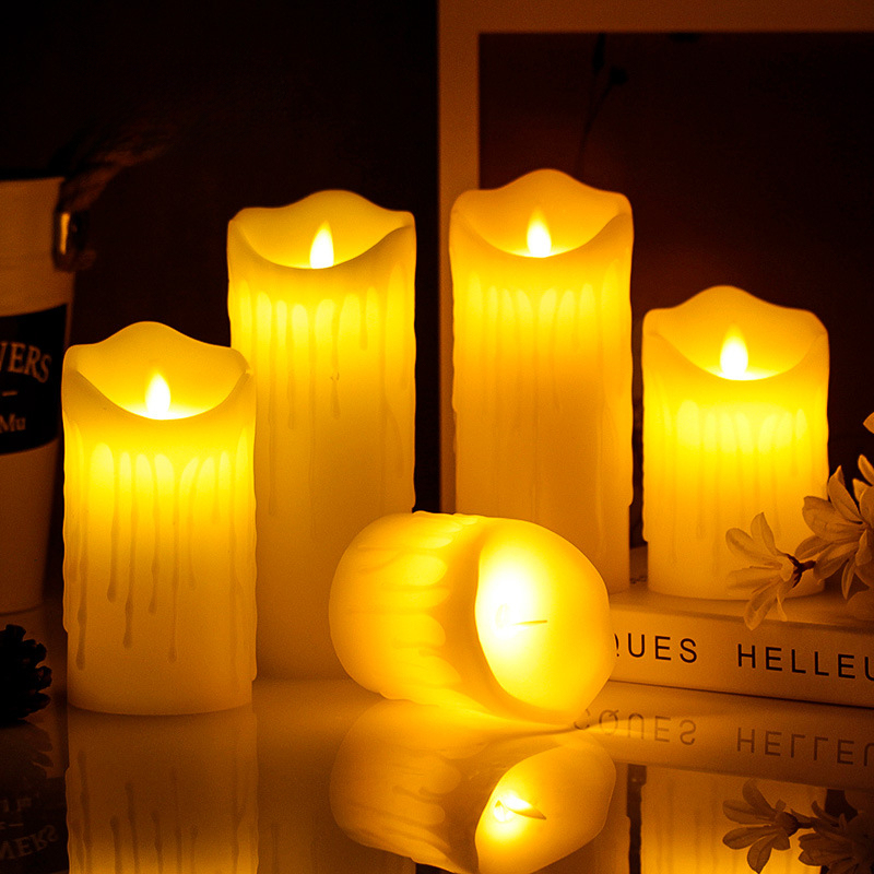 LED Candle with Tear-Effect, W - Lighting Effect Home Decor 评论和价格