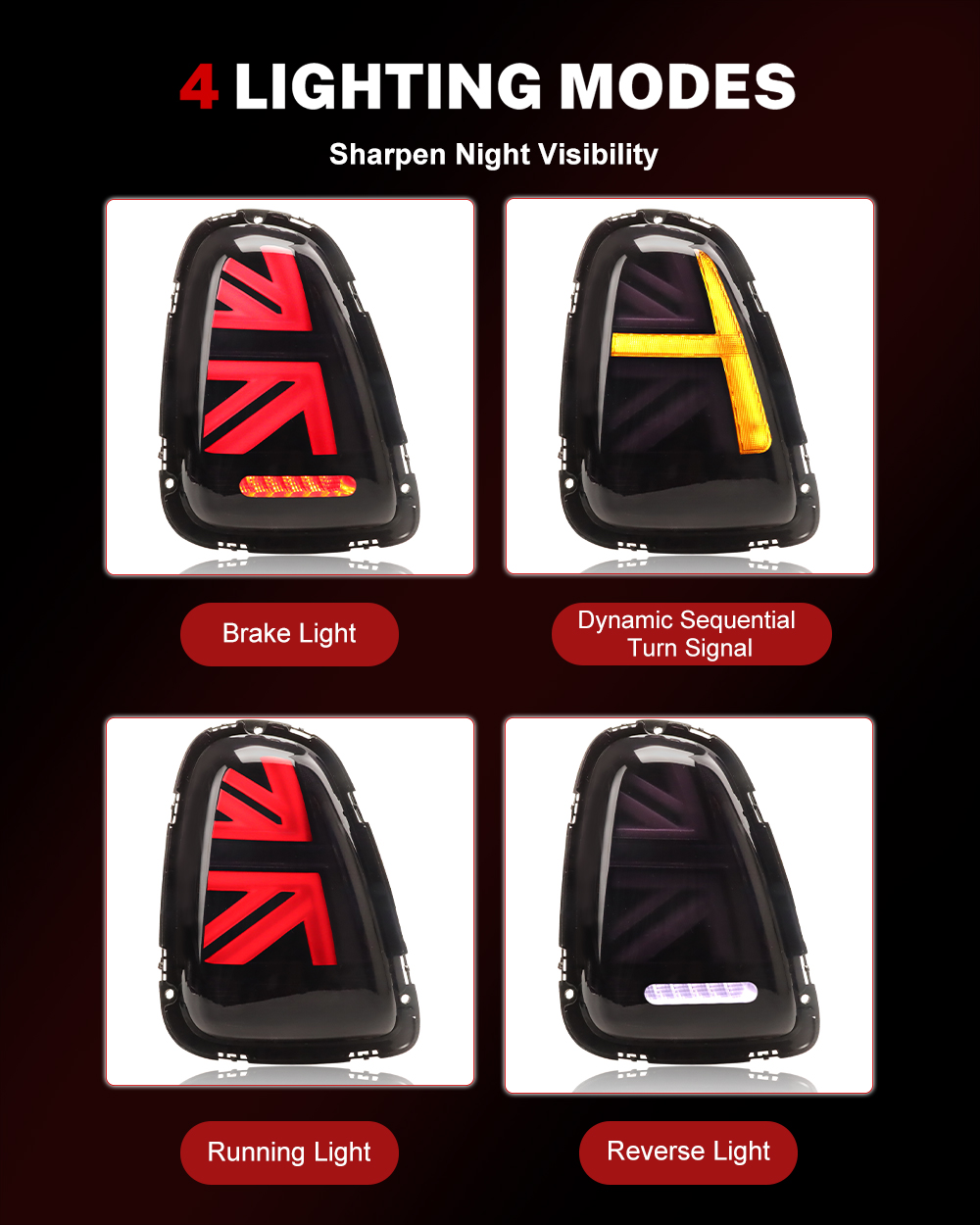iJDM Union Jack Tail lights As - Union Lighting & Decor Collabs 评论和价格