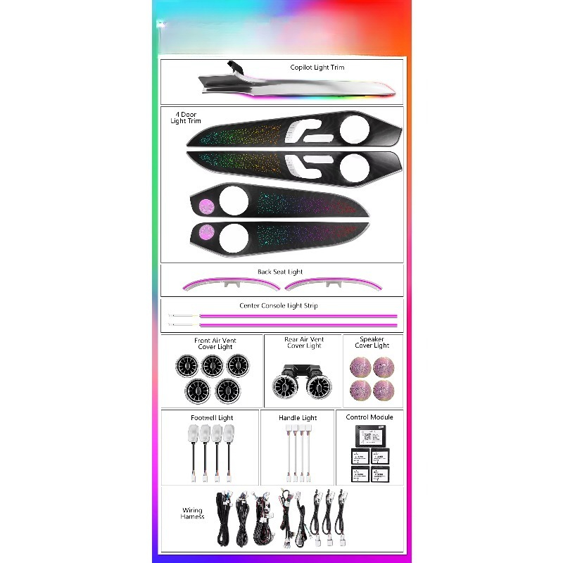 Dynamic Trim Panel LED Ambient - Lighting Interior Decor 评论和价格