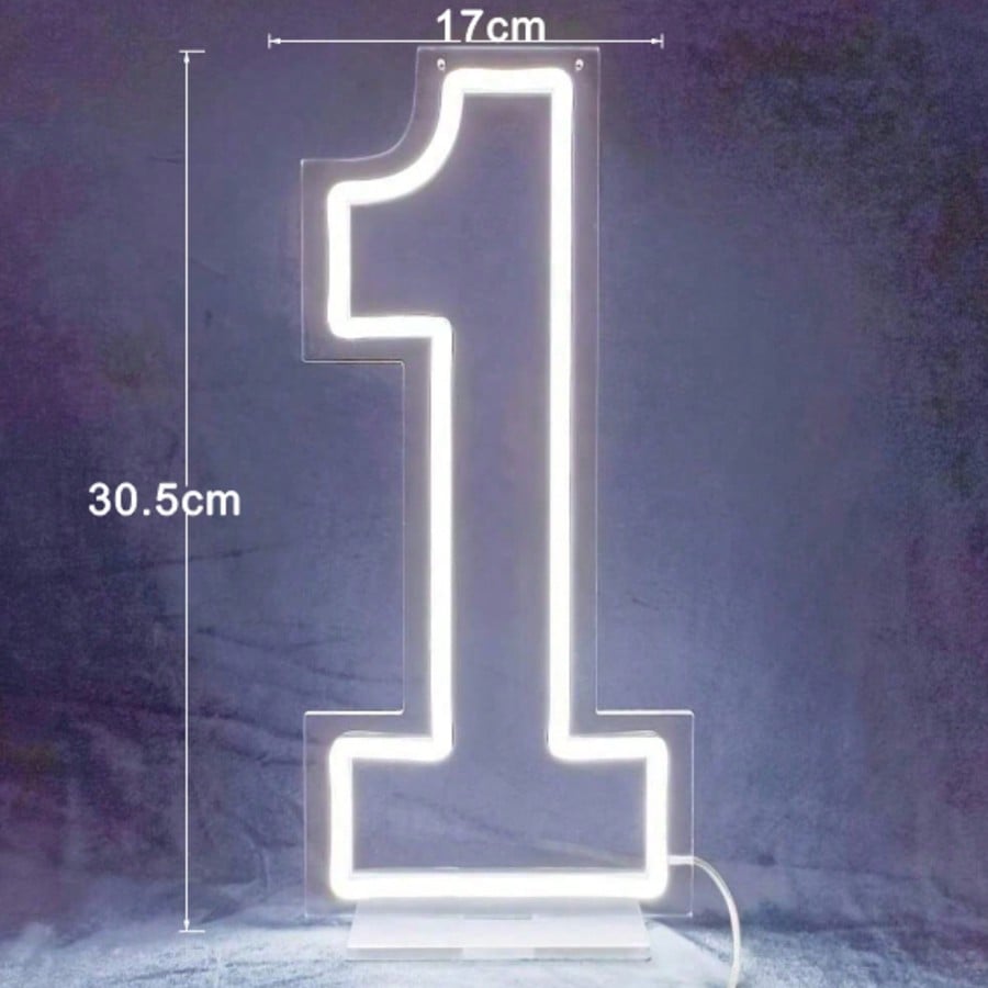 White 0-9 Single Digit LED Num - Lighting Decor Wedding 评论和价格