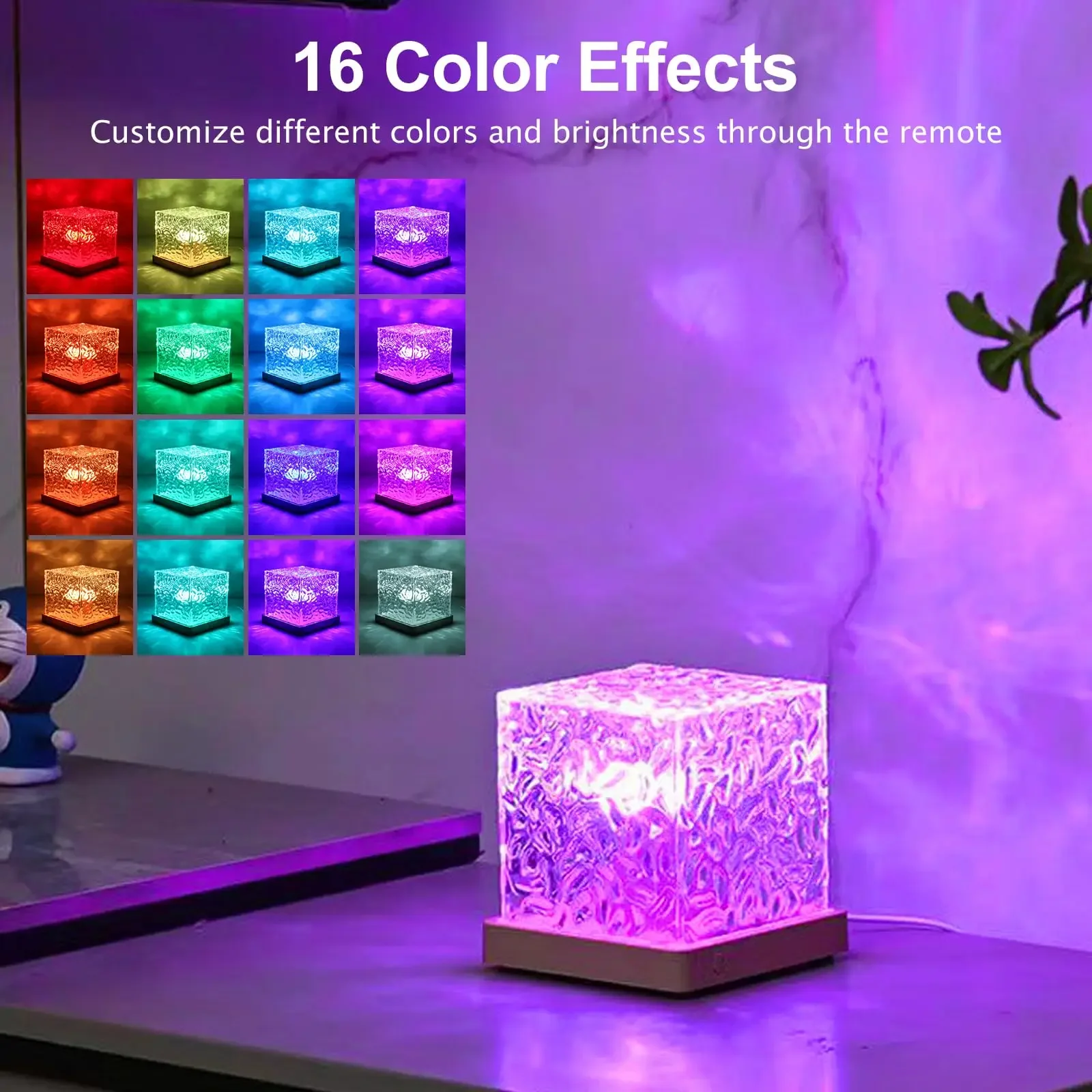 Ocean Wave RGB Aurora Lamp Cub - Lighting Effect Home Decor 评论和价格