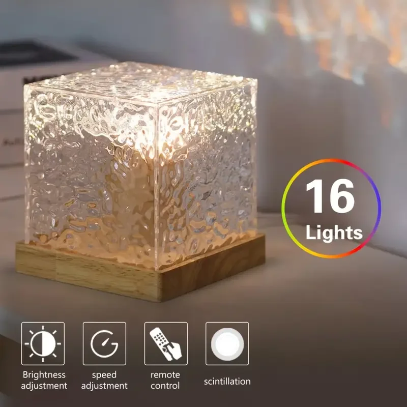 Ocean Wave RGB Aurora Lamp Cub - Lighting Effect Home Decor 评论和价格