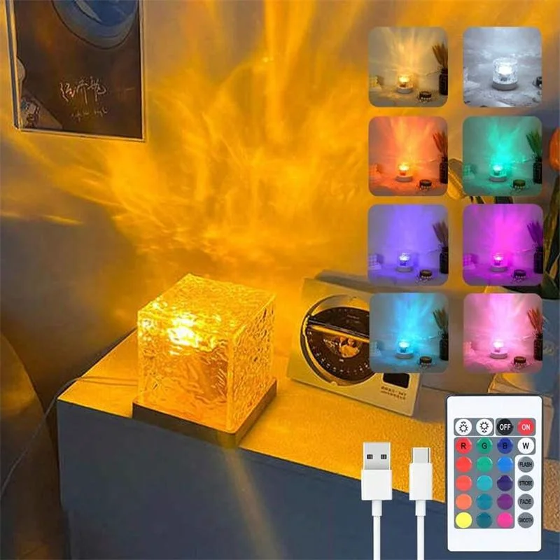 Ocean Wave RGB Aurora Lamp Cub - Lighting Effect Home Decor 评论和价格