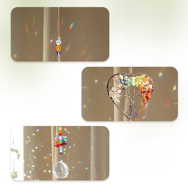 Crystal Wind Chime Pendant Win - Home Decor Lighting Tree 评论和价格