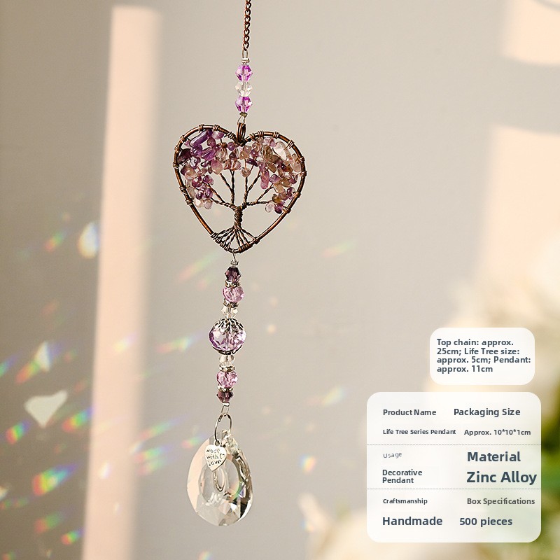 Crystal Wind Chime Pendant Win - Home Decor Lighting Tree 评论和价格