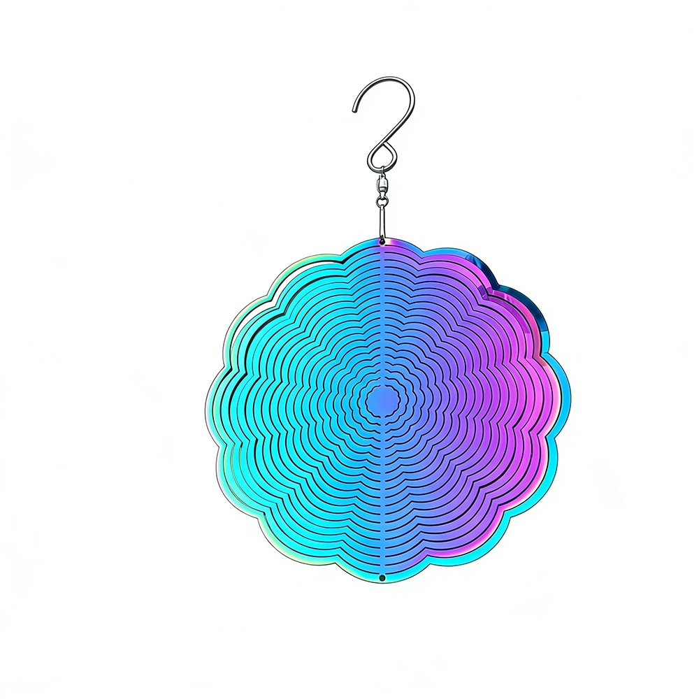 Gradient Wind Chime Pendant Fl - Lighting Effect Home Decor 评论和价格