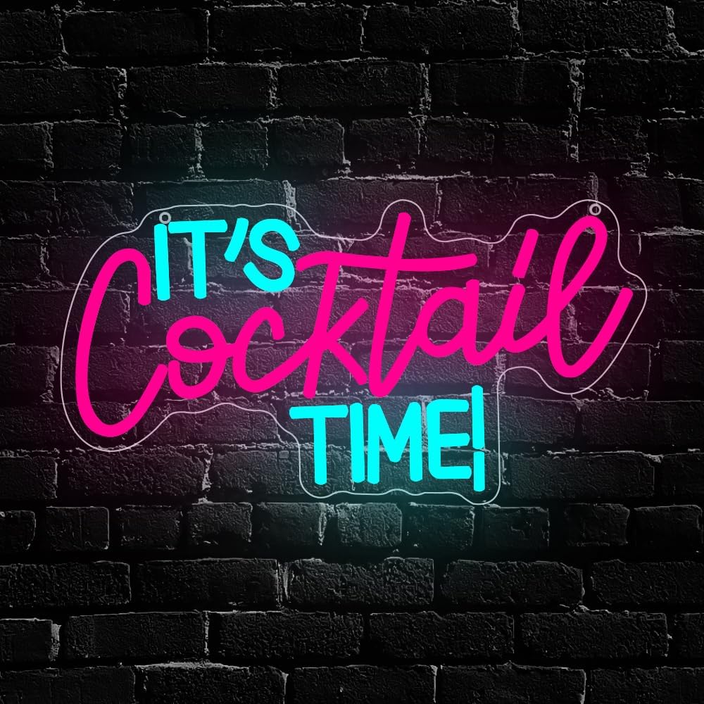 Cocktails Neon Sign USB Powere - Lighting Decor For Bedroom 评论和价格