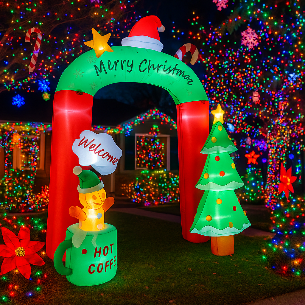 2.7M/8.8FT Inflatable Christma - Home Decor Lighting Tree 评论和价格