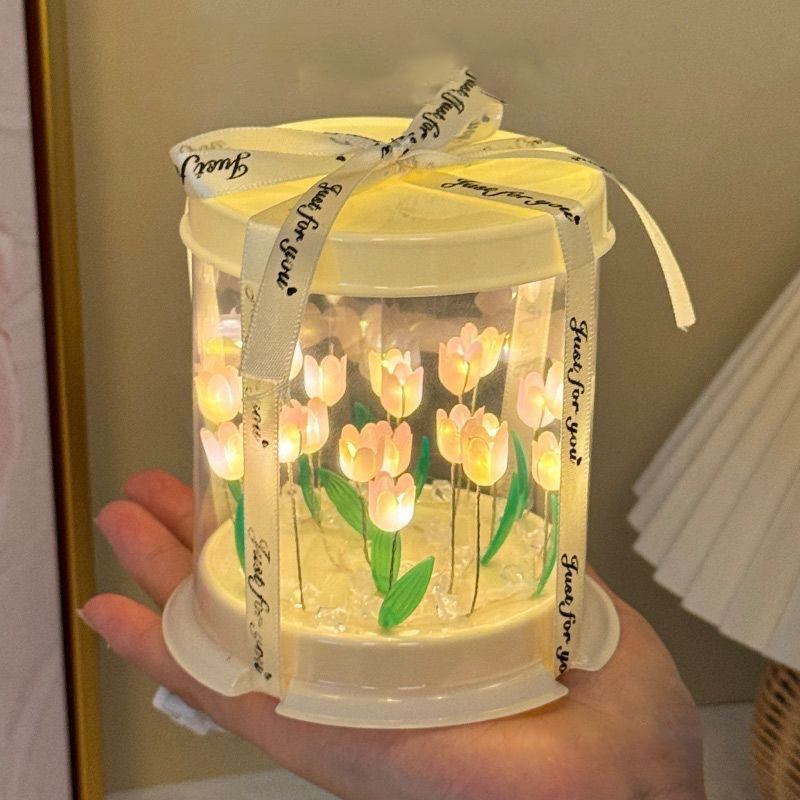 DIY Tulip Lamp Simulation Flow - Lighting Decor For Bedroom 评论和价格