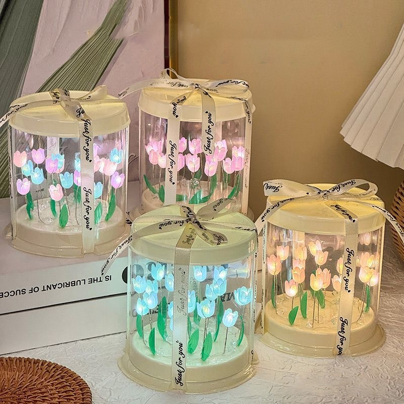 DIY Tulip Lamp Simulation Flow - Lighting Decor For Bedroom 评论和价格