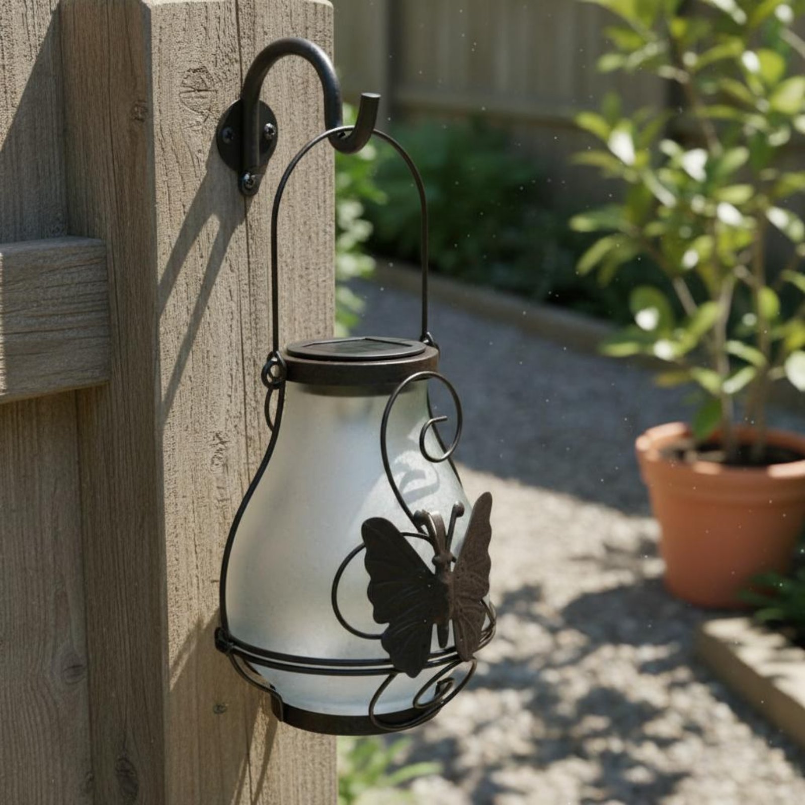 Solar Butterfly Lantern Waterp - Lighting Decor Outdoor 评论和价格