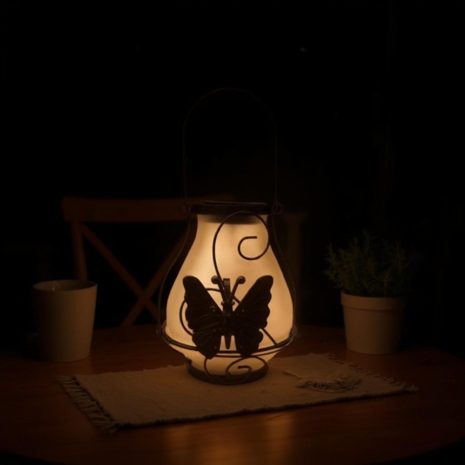 Solar Butterfly Lantern Waterp - Lighting Decor Outdoor 评论和价格
