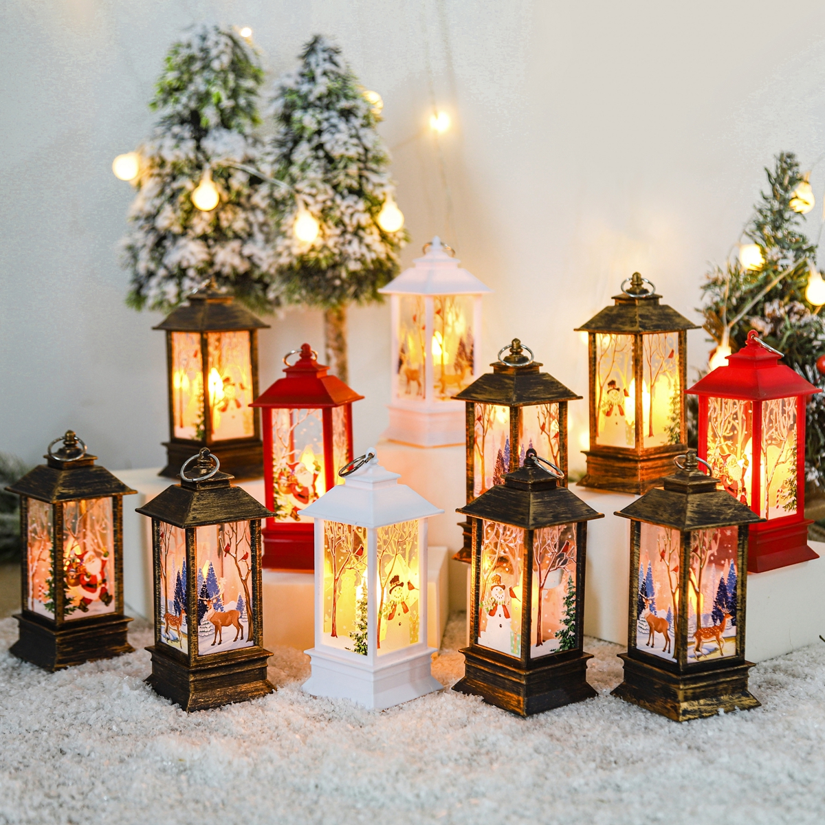 Christmas Lantern Light Merry  - Home Decor Lighting Tree 评论和价格