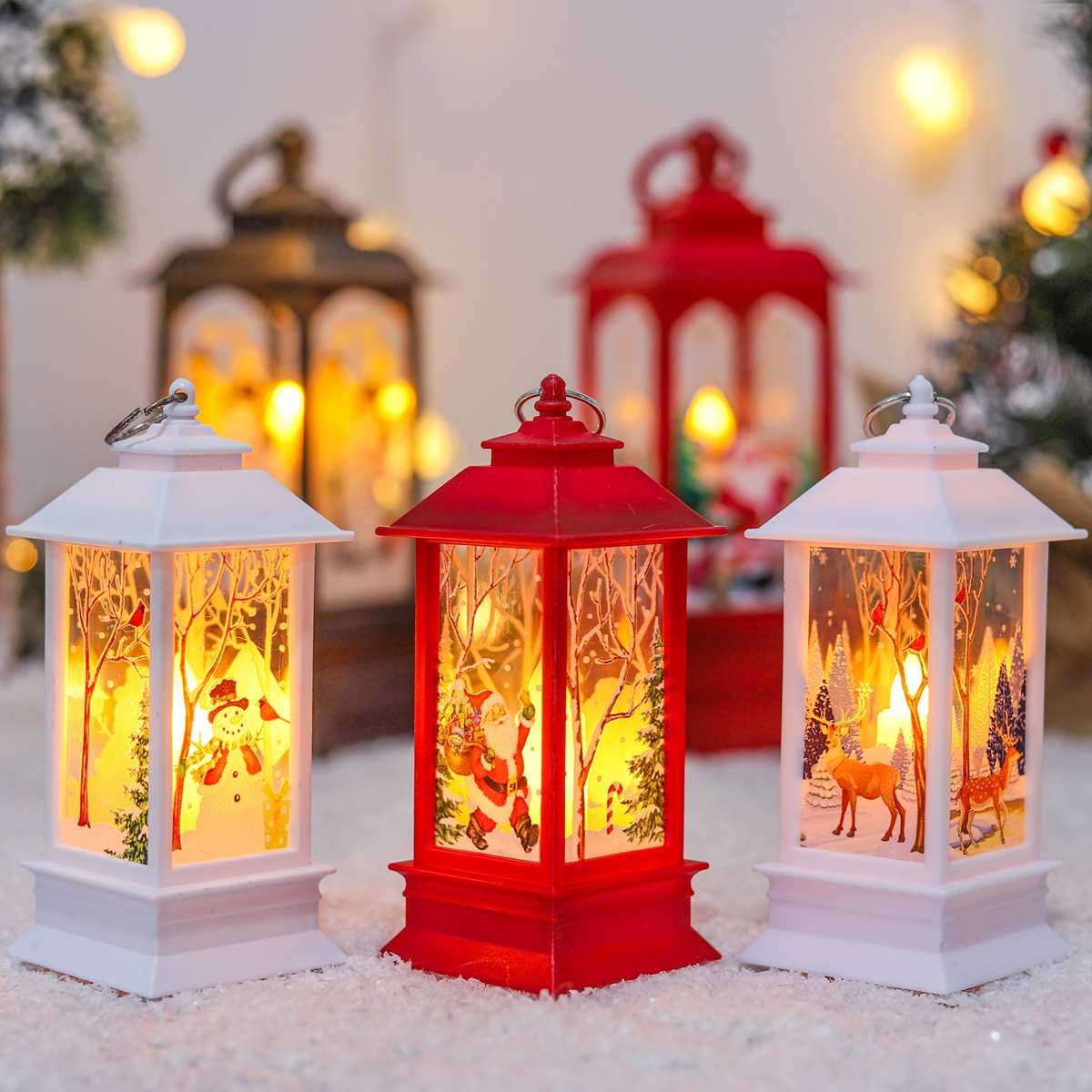 Christmas Lantern Light Merry  - Home Decor Lighting Tree 评论和价格