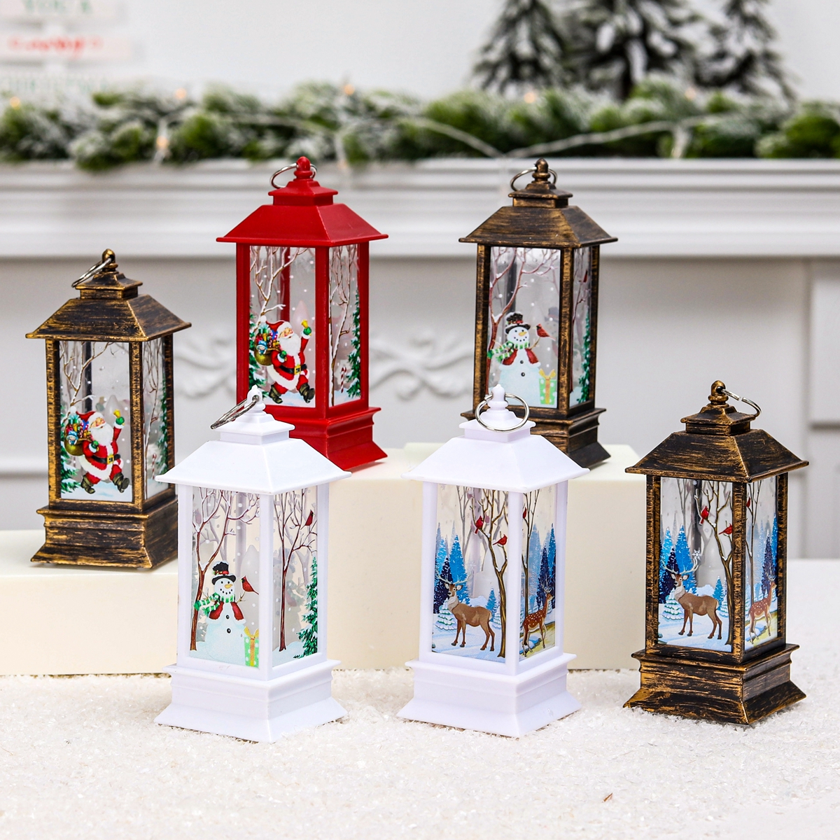 Christmas Lantern Light Merry  - Home Decor Lighting Tree 评论和价格
