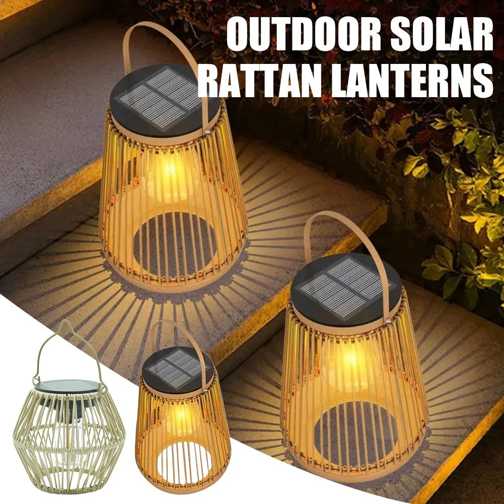 IP65 Waterproof Solar Rattan L - Lighting Decor Outdoor 评论和价格