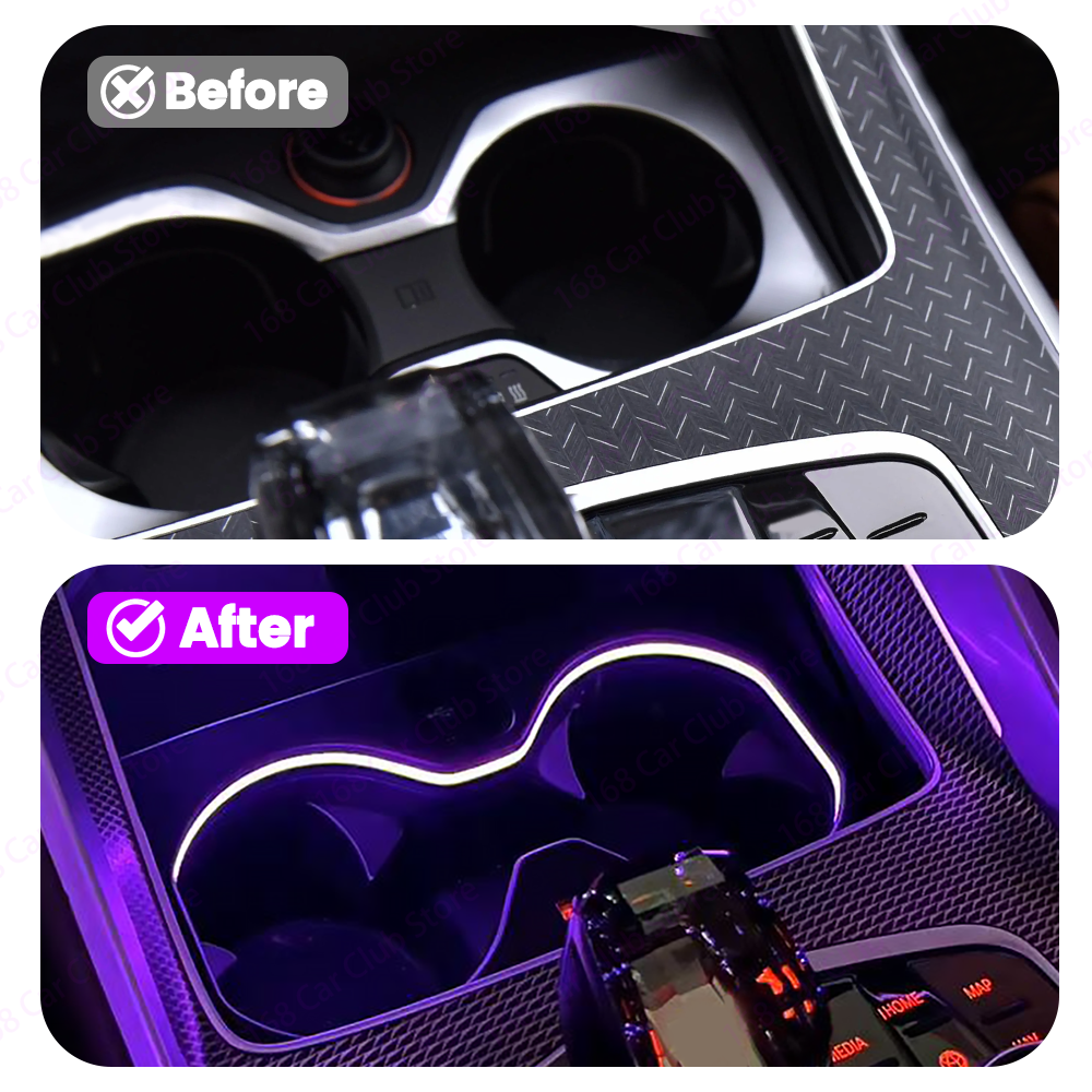 LED 11 Colour Cup Holder Light - Lighting Interior Decor 评论和价格