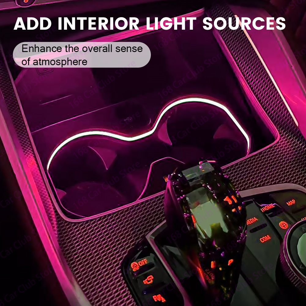 LED 11 Colour Cup Holder Light - Lighting Interior Decor 评论和价格