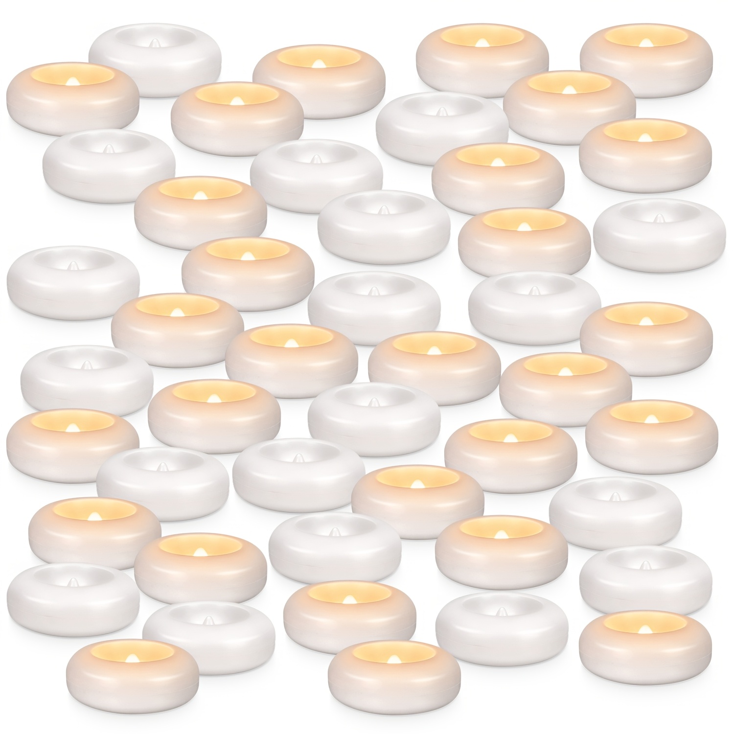 48 LED Floating Candles, 3-inc - Lighting Effect Home Decor 评论和价格
