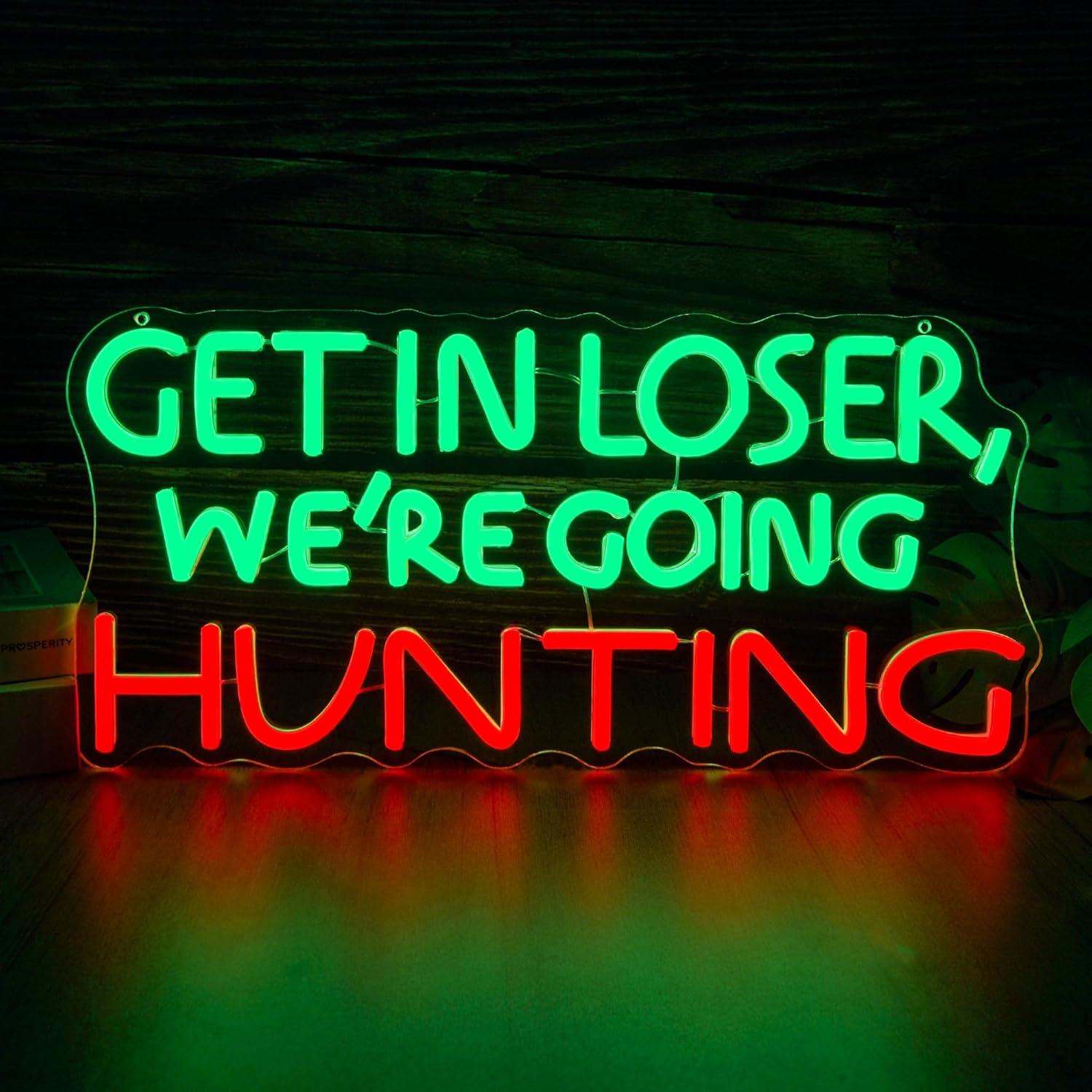 Funny Hunting Neon Sign LED Li - Lighting Decor Outdoor 评论和价格