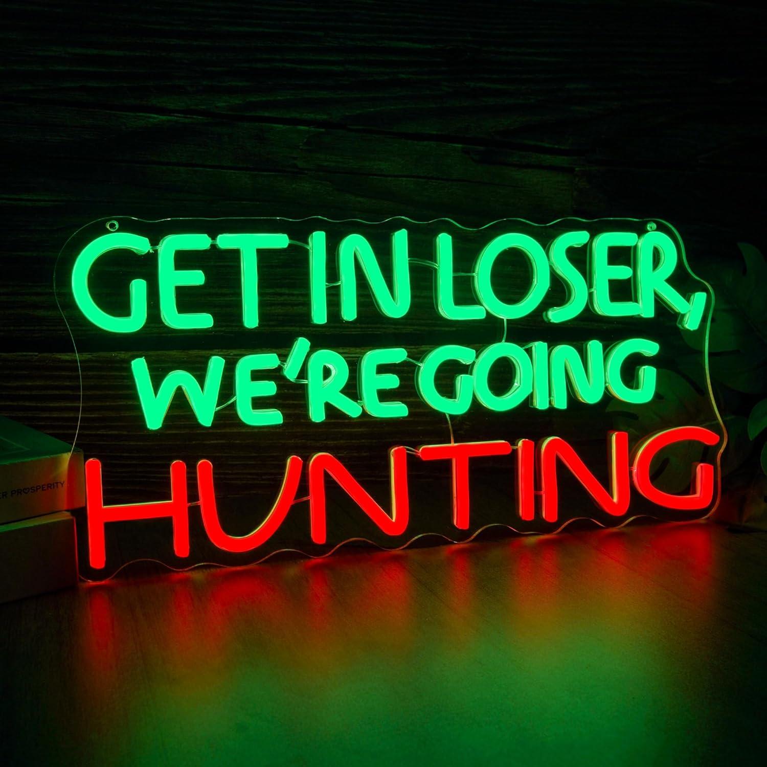 Funny Hunting Neon Sign LED Li - Lighting Decor Outdoor 评论和价格