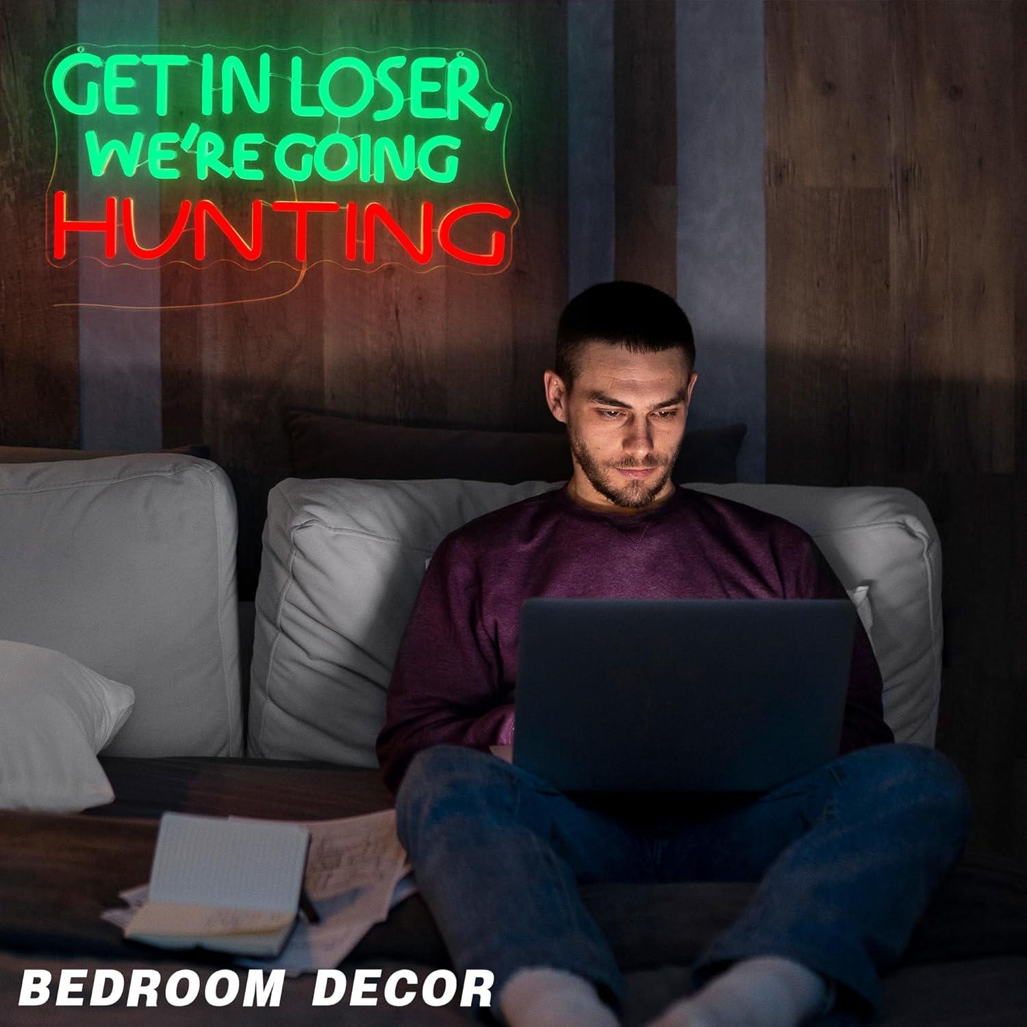 Funny Hunting Neon Sign LED Li - Lighting Decor Outdoor 评论和价格