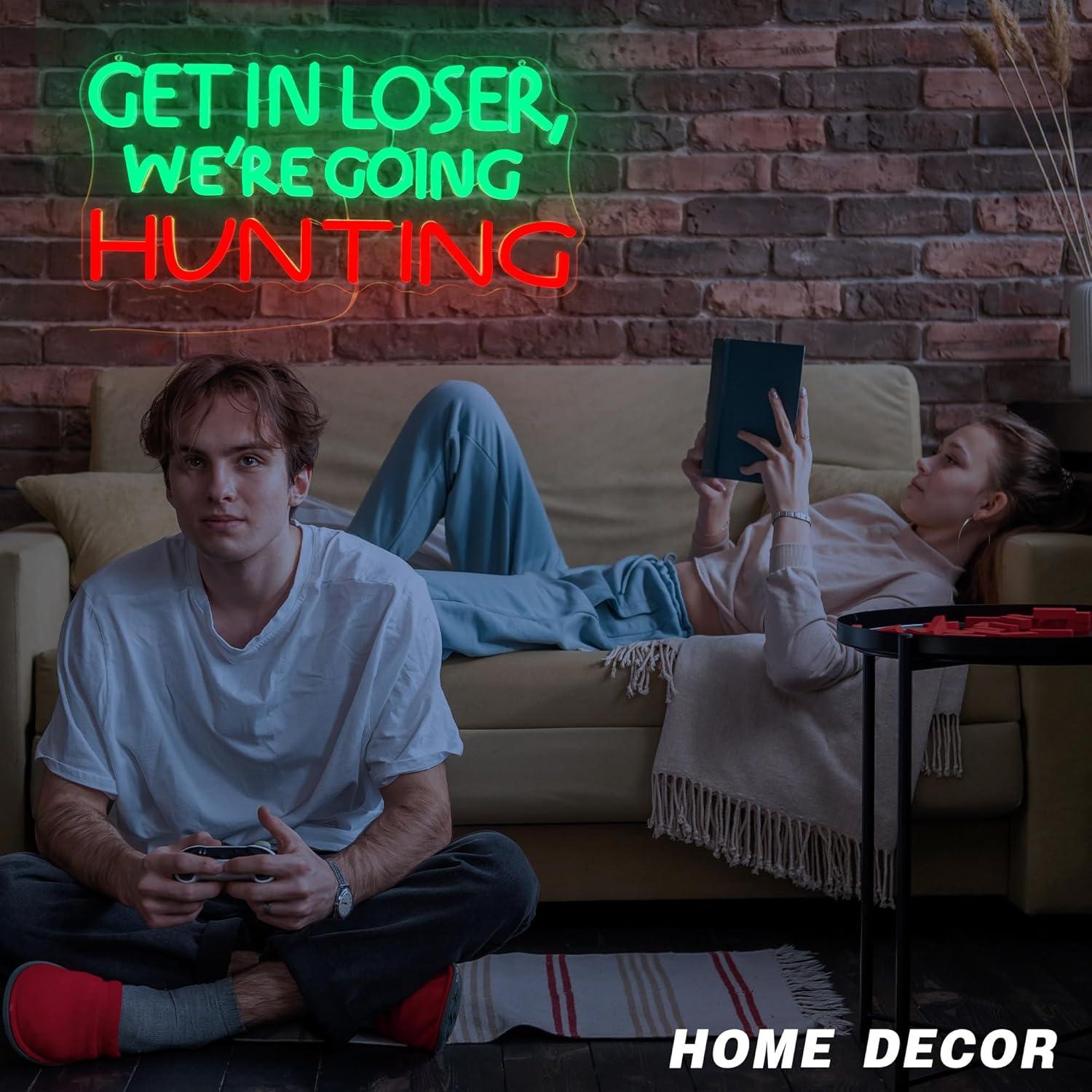 Funny Hunting Neon Sign LED Li - Lighting Decor Outdoor 评论和价格