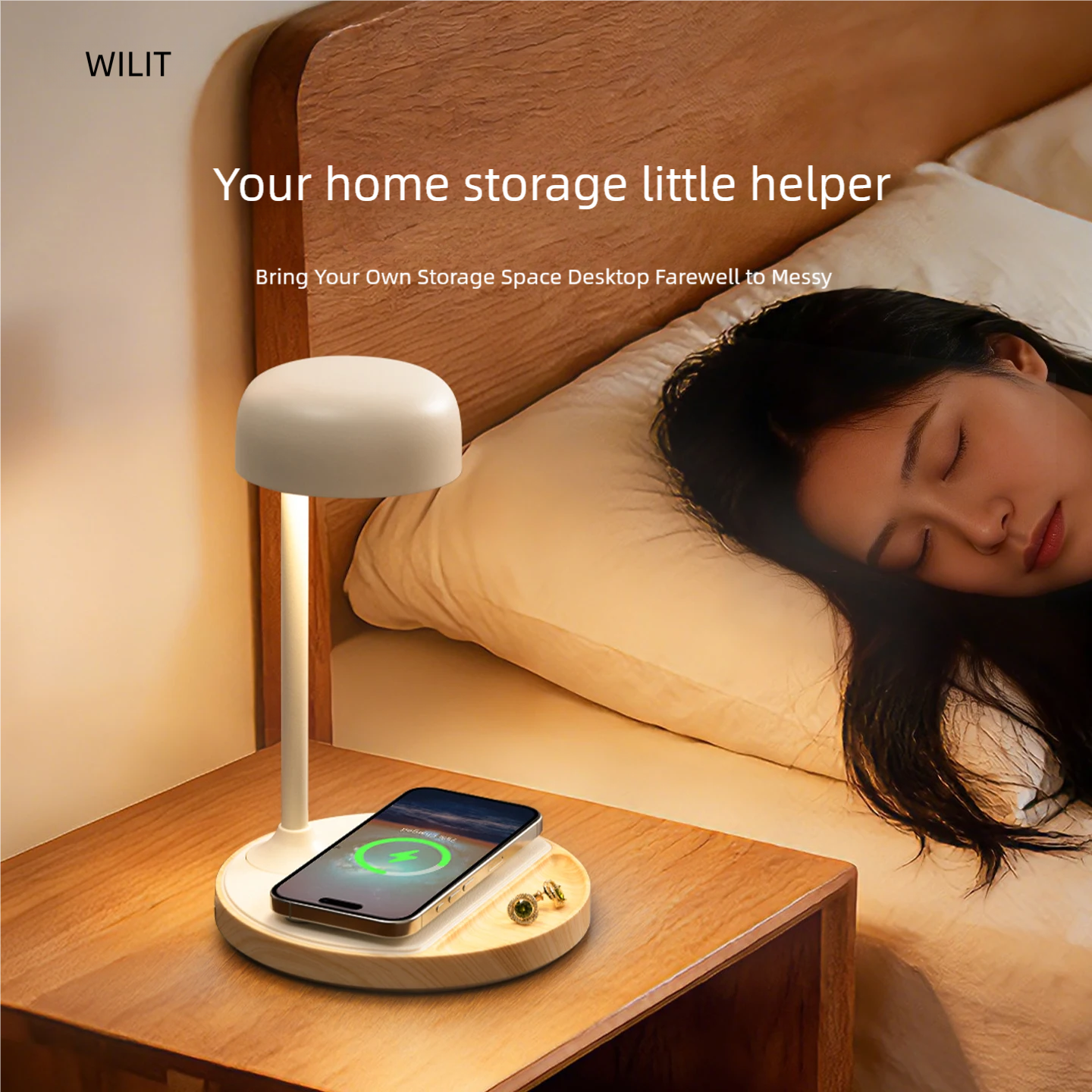 WILIT LED Desk Lamp with Wirel - Lighting Decor For Bedroom 评论和价格
