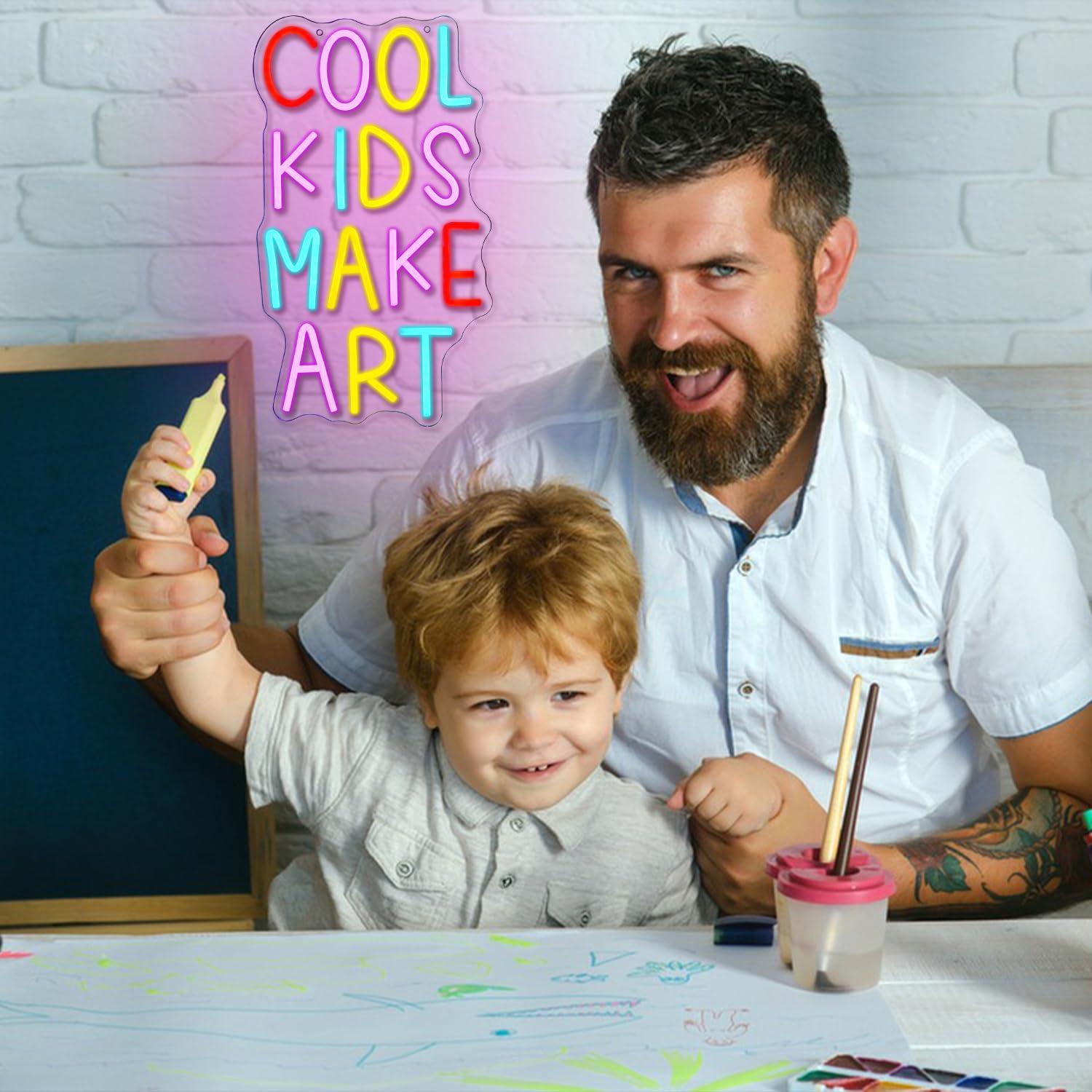 Cool Kids Make Art Neon Sign U - Lighting Decor For Bedroom 评论和价格