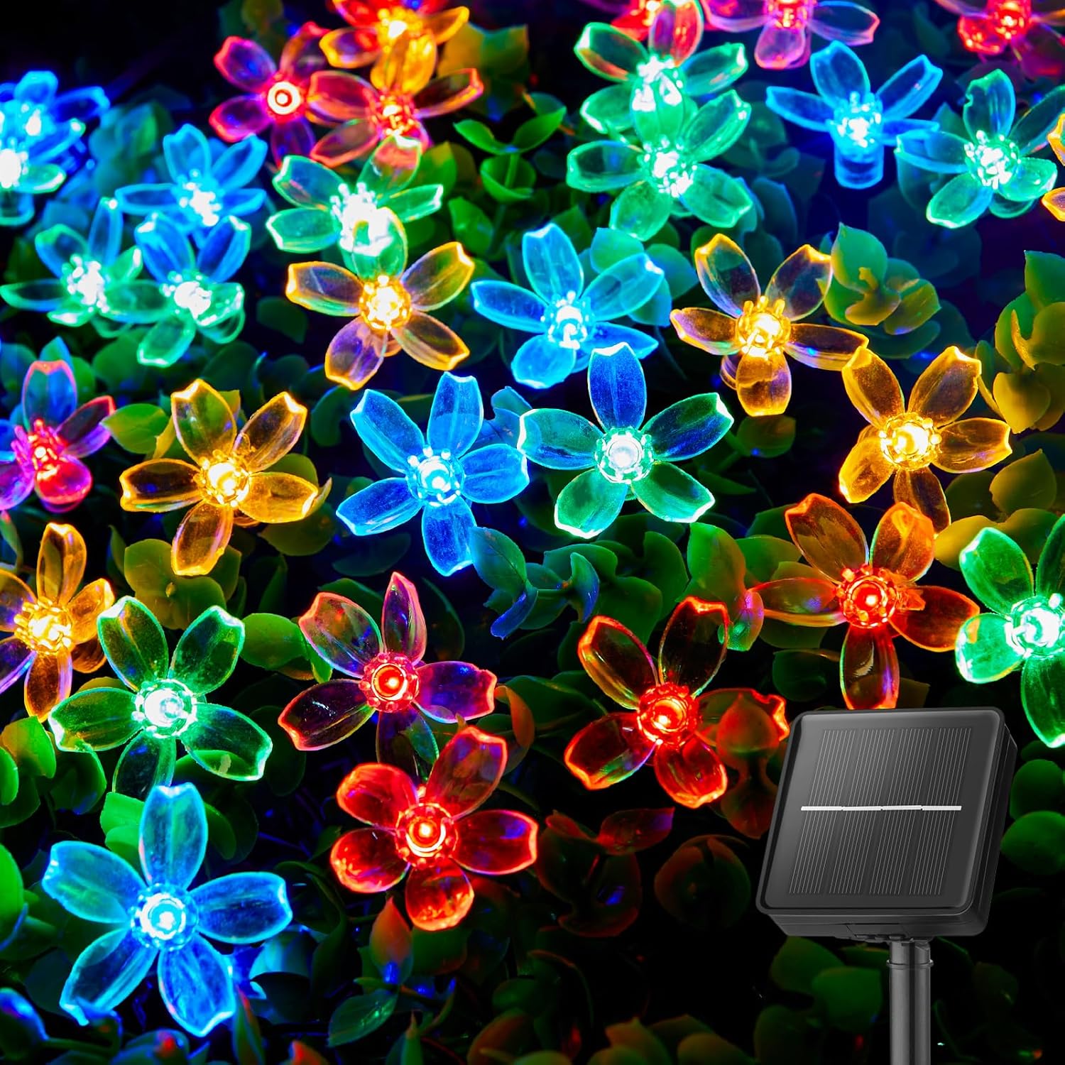 60 LED Flower Solar String Lig - Lighting Decor Wedding 评论和价格