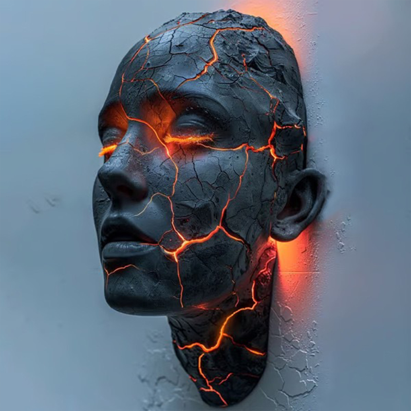 2026 New Resin Cracked Soul Wa - Lighting Interior Decor 评论和价格