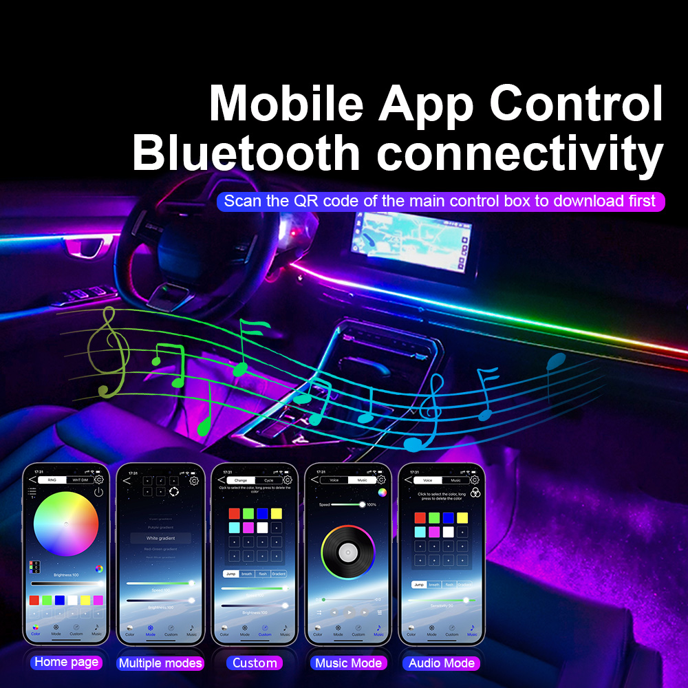 Universal Led Car Ambient Ligh - Lighting Interior Decor 评论和价格