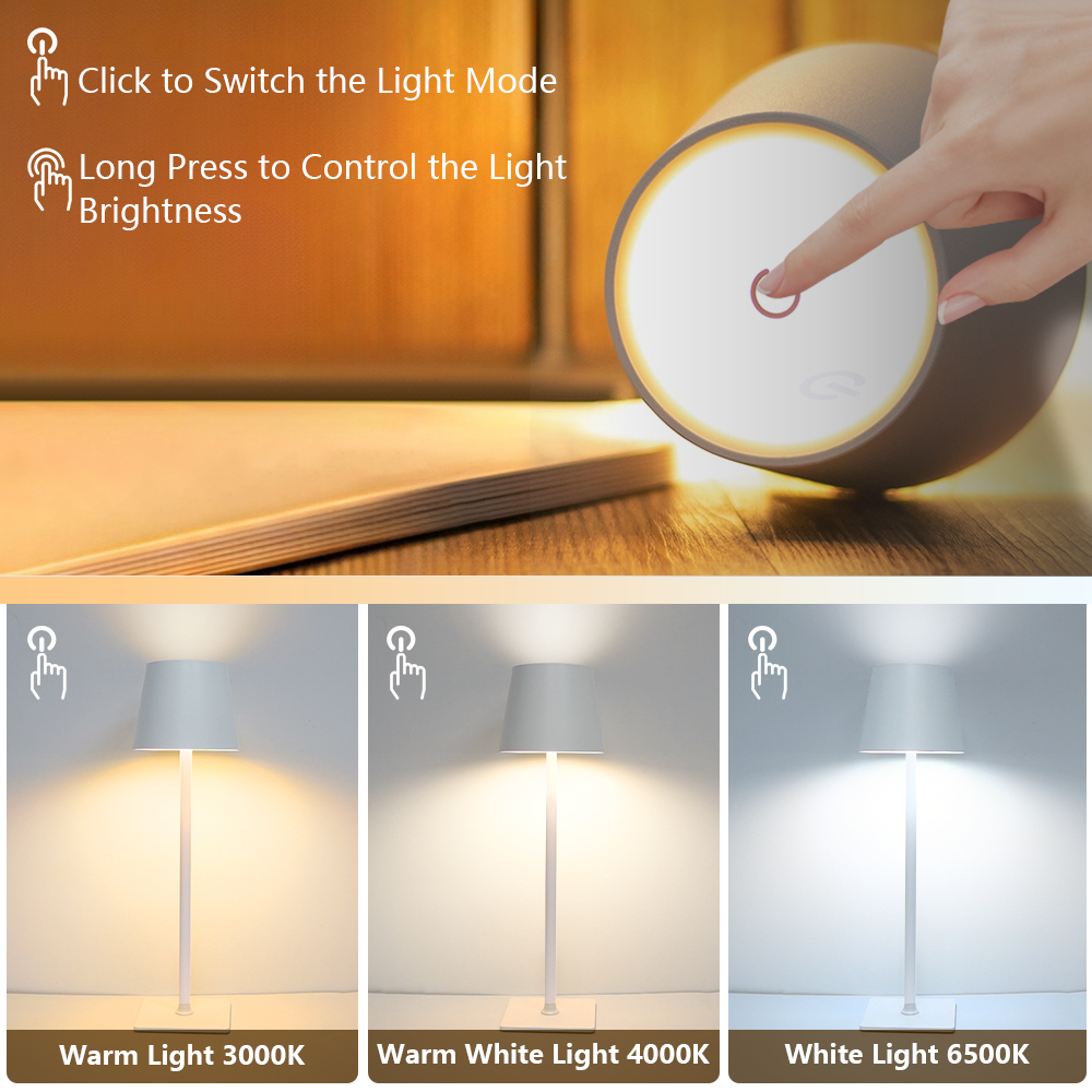 LED Rechargeable Desk Light Wi - Lighting Decor For Bedroom 评论和价格